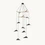 Hanging lights - Emily V8 – Vertical Multi-Light Chandelier for Lobbies & High Ceilings - MOSS OBJECTS