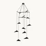 Hanging lights - Emily V8 – Vertical Multi-Light Chandelier for Lobbies & High Ceilings - MOSS OBJECTS
