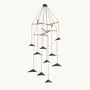 Hanging lights - Emily V10 – Multi-Light Chandelier for Lobbies & High Ceilings - MOSS OBJECTS