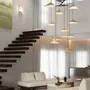 Hanging lights - Emily V10 – Multi-Light Chandelier for Lobbies & High Ceilings - MOSS OBJECTS