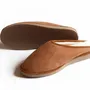 Shoes - Men's Camel Sheepskin Mules - DGRANDIOSE ARTICLES EN MOUTON