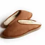Shoes - Men's Camel Sheepskin Mules - DGRANDIOSE ARTICLES EN MOUTON