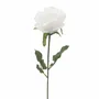 Décorations florales - Tige artificielle de rose – Blanc - LIGNE DÉCO
