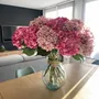 Floral decoration - Artificial hydrangea branch – Two shades of pink - LIGNE DÉCO