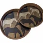 Plateaux - PLATEAUX ROND 'HORSES' - FANCY