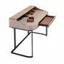 Office furniture and storage - Desktop dressing table leatherette, walnut and gray steel - ANGEL CERDÁ