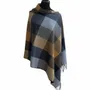 Homewear - Poncho Kashmir Terre et Mer - BRUN DE VIAN-TIRAN