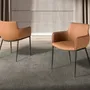 Chairs - Brown leatherette chair - ANGEL CERDÁ