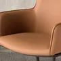Chairs - Brown leatherette chair - ANGEL CERDÁ