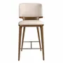 Stools - Cream leatherette stool - ANGEL CERDÁ