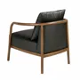 Armchairs - Black leather armchair - ANGEL CERDÁ
