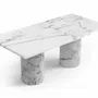 Tables basses - Jaspura - Tables basses - Marbre Statuario Carrara - STONE VALLEY