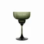 Verres - Vispera Verre à Martini coloré Verde avec gravure logo - 1 pièce 340 ml - PEKALLA CRISTAL GLASS