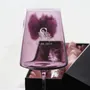 Glass - Vida Slate Colored Wine Glasses with Wedding Engraving - 2 Pieces 400ml - PEKALLA CRISTAL GLASS
