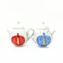 Mugs - Pomegranate Holiday Teapot - Celestial Blue - GLAZARA