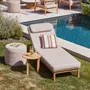 Canapés de jardin - Tofino teak Sunlounger - JATI KEBON