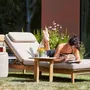 Canapés de jardin - Tofino teak Sunlounger - JATI KEBON