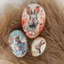 Gifts - Easter egg  'Rabbits' 18 cm - NESTLER GMBH FEINKARTONAGEN