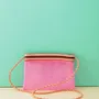 Clutches - Bright Pink Recycled Nylon Shoulder Bag - BAOBAB