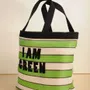 Bags and totes - Large nylon bag I AM GREEN Green - BAOBAB