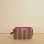 Clutches - Pink striped mesh pouch - BAOBAB