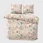 Bed linens - Double bed linen set, 100% Cotton Sateen, Coral Garden - DILIOS