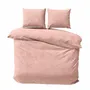 Bed linens - Double bed linen set, 100% Cotton Sateen, Pink Sand - DILIOS