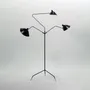 Floor lamps - 3 SWIVEL ARM FLOOR LAMP - EDITIONS SERGE MOUILLE