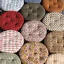 Garden textiles - Round cotton chair pad - MADAM STOLTZ