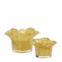 Candlesticks and candle holders - Glass Votive, Dusty Yellow - MADAM STOLTZ