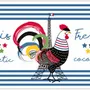 Table cloths - French Cocorico placemat set Assortis 30 X 45 - MAISON VIVARAISE - SDE VIVARAISE WINKLER