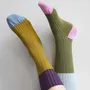 Socks - Yvette Socks Olive 36/38 - LA CERISE SUR LE GATEAU