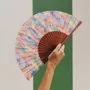 Design objects - Hand Fan CHROMATIC COLLAGE - 23cm - Multicolor - A FAN OF