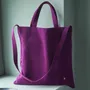 Sacs et cabas - Sac city Iona Purple rain 38 x 38 - LA CERISE SUR LE GATEAU