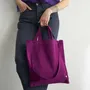 Sacs et cabas - Sac city Iona Purple rain 38 x 38 - LA CERISE SUR LE GATEAU