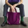 Sacs et cabas - Sac city Iona Purple rain 38 x 38 - LA CERISE SUR LE GATEAU