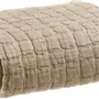 Throw blankets - Swami Throw Blanket Muscade 130 X 200 - MAISON VIVARAISE - SDE VIVARAISE WINKLER