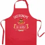 Aprons - Recycled children's kitchen apron Gastronome Rouge 52 X 63 - MAISON VIVARAISE - SDE VIVARAISE WINKLER