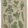 Dish towels - Linen tea towel Les herbes Naturel 45 X 70 - MAISON VIVARAISE - SDE VIVARAISE WINKLER