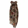 Scarves - BURGUNDY SANTI COTTON CHECK - MONSIEUR CHARLI