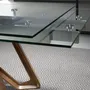 Dining Tables - Rectangular tempered glass extending dining table - ANGEL CERDÁ
