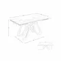 Dining Tables - Rectangular tempered glass extending dining table - ANGEL CERDÁ