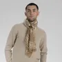 Scarves - COTTON SERAPHIN SAND CHECK - MONSIEUR CHARLI