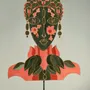 Unique pieces - \" Leafing\”. Mask-sculpture in partitioned marquetry, wood and metal - ATELIER NATHALIE MELON
