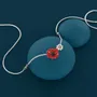 Jewelry - PRETTY POPPY NECKLACE IN SILVER AND RED - TARATATA BIJOUX