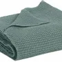 Bed linens - Maia recycled throw Vert de gris 260 X 260 - MAISON VIVARAISE - SDE VIVARAISE WINKLER