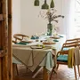 Table cloths - Recycled Tablecloth Grace Céladon 140 X 140 - MAISON VIVARAISE - SDE VIVARAISE WINKLER