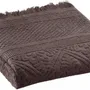 Serviettes de bain - Serviette de toilette Zoé Ébène 50 x 100 - MAISON VIVARAISE - SDE VIVARAISE WINKLER
