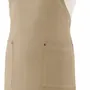 Aprons - Recycled kitchen apron with pockets Artisan Camel 72 X 85 - MAISON VIVARAISE - SDE VIVARAISE WINKLER