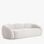 Canapés - Dulcia - Canapé 3 places, Tweed beige moucheté - NV GALLERY
